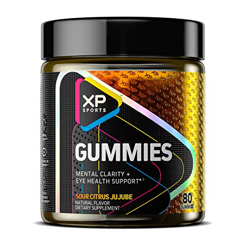 Xp Sports Gummies | Enhanced Mental Clarity And Stress Tolerance + Eye Health Support | Formulated For Esports Athletes, Gamers And Biohackers | Sour Citrus Jujube, 80 Gummies (20 Servings) #TOP7