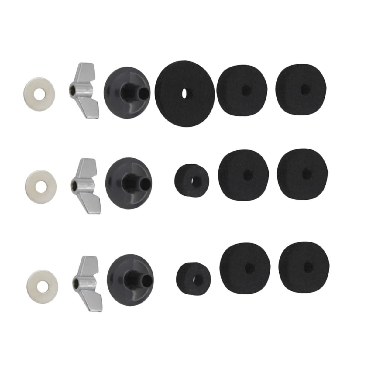 Abaodam Lot De 12 Manchons De Cymbale Avec Base à Bride – Accessoires Batterie Percussion 8 Mm, Plastique Durable Pour Tiges De Cymbale
