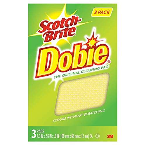 Scotch-Brite Dobie, 24 Pads, Scours without Scratching, Long-lasting and reusable
