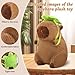 SHINUOER Cute Capybara Plush,Capybara Stuffed Animal,Capibaras Peluches 9 Inch Kawaii Fluffy Soft Plush for Teens Birthday Gift