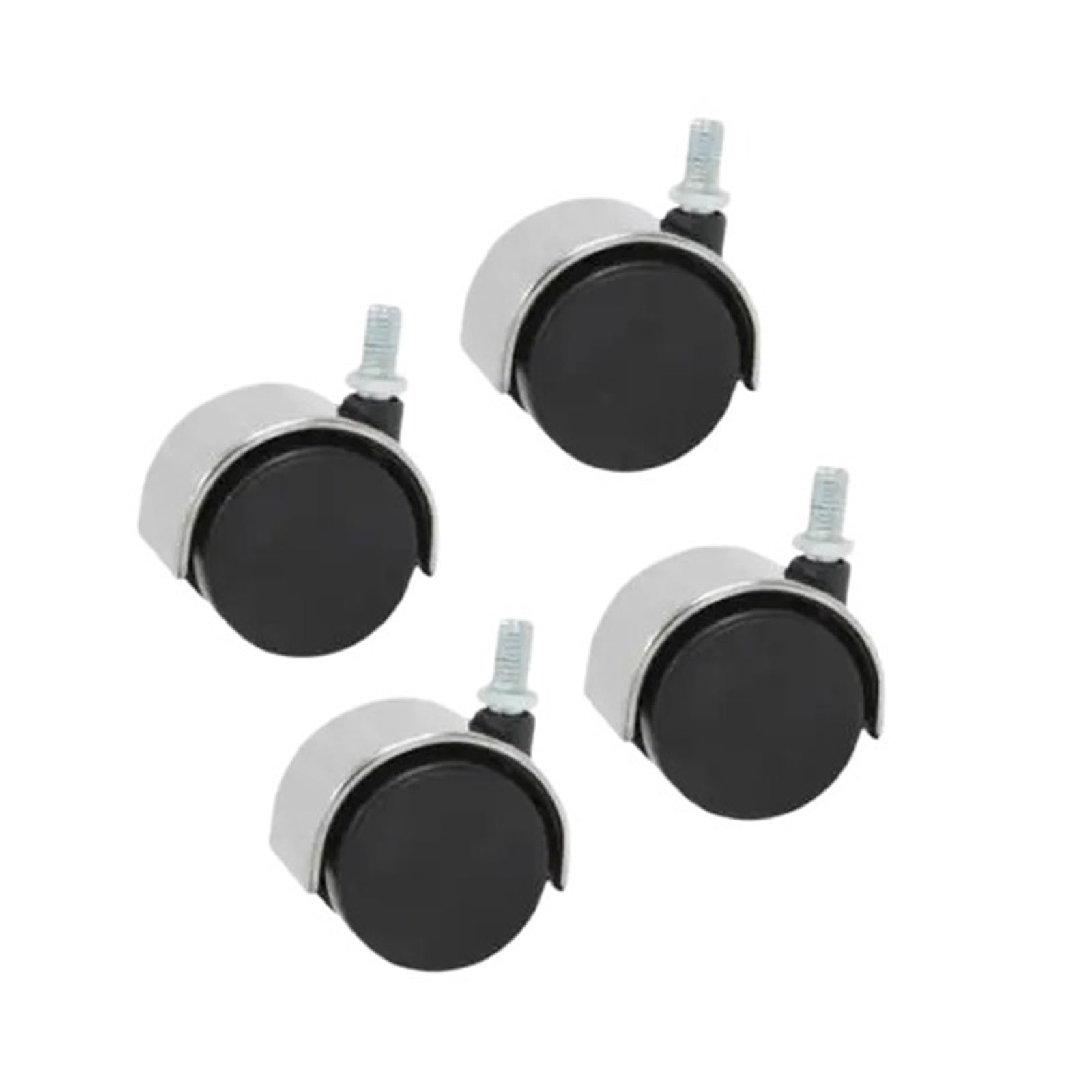 Roulettes pivotantes anti-blocage en acier inoxydable 5 cm pour chaise