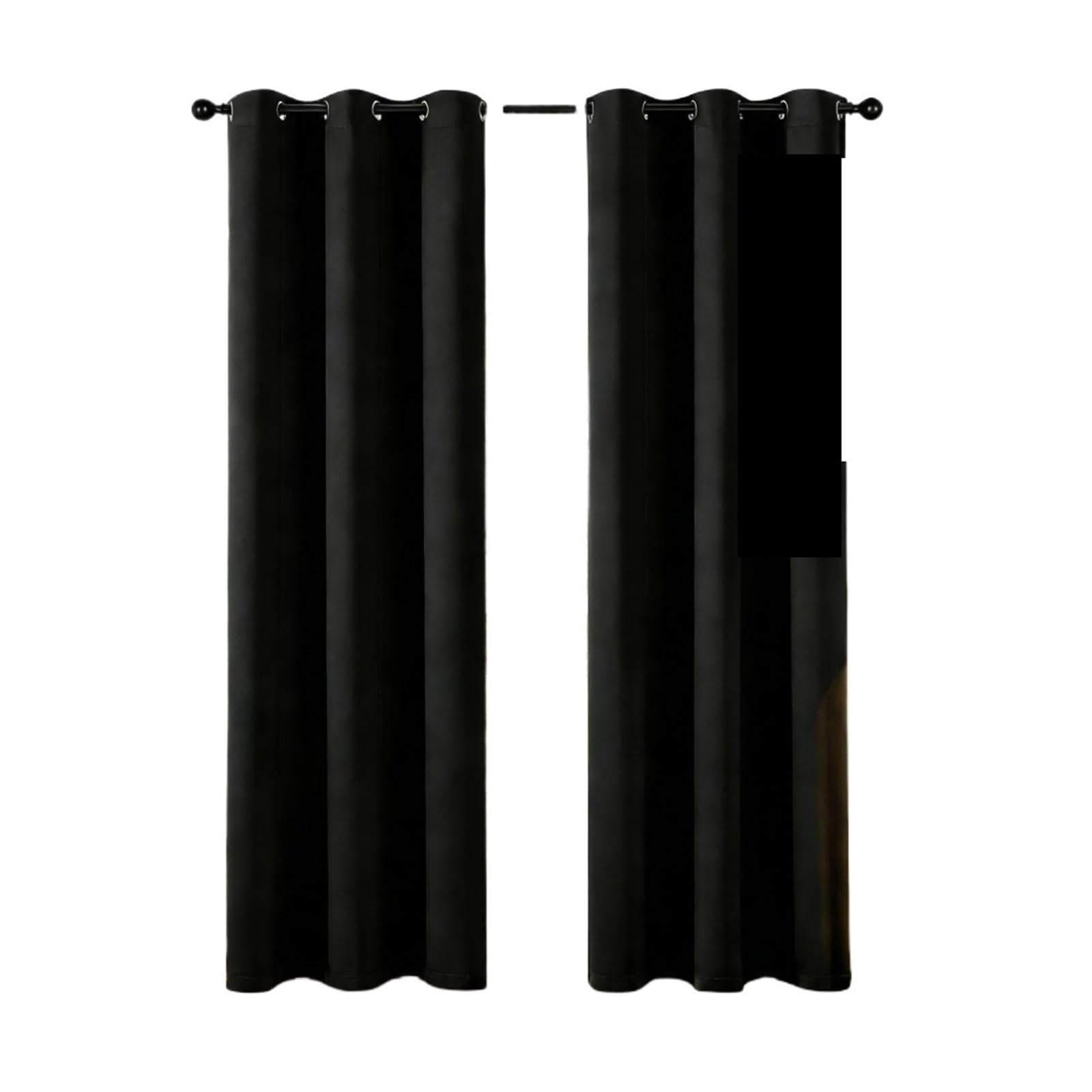 MWAHJU 2pcs Blackout Curtains for Living Room with Grommet Thermal Insulated Light Blocking Privacy Drapes for Patio French Door For Living Room(W94xH137cm)