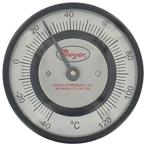 Dwyer® Pipe-Mount Bimetal Surface Thermometer, STC161, 70 to 370°F, 3/4