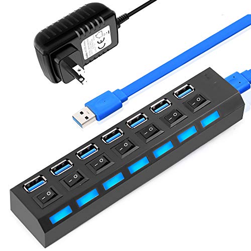 USB 3.0 HUB USB 2.0 HUB Verteiler mehrere 4/7 Vielzahl von Erweiterungsanschlüssen USB 3.0 Hub USB-Netzteil und der Schalter mit dem PC