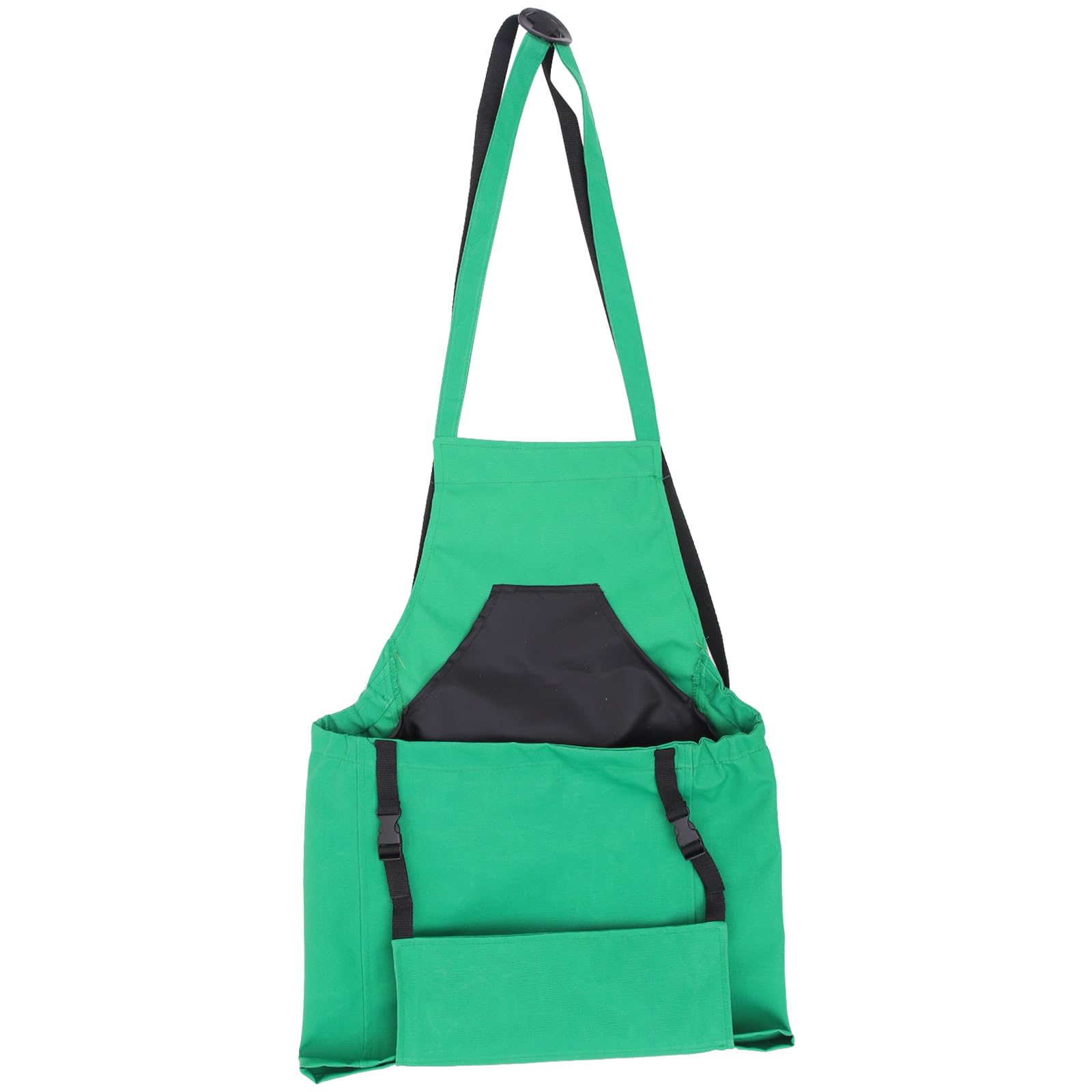 Sewroro Tablier de Jardinage Vert en Toile de Coton, Grosse Ouverture
