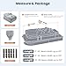 RVMasking Pontoon Boat Cover with Motor Cover, 1400D Heavy Duty Middle Reinforced, Marine Grade Waterproof Boat Cover for Length: 21'-24', Beam Width up to 102