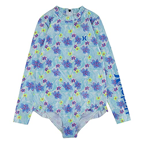 Image of Hurley Girls Long Sleeve Rash Guard Swimsuit