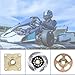Silscvtt 32 Go Kart Axle Kit Alloy Rear Axle with Brake Dics +Brake Master Cylinder +Sprocket +Pillow Bearing +Chain + Hub Replacement for Go Kart ATV Quad Drift Trikes