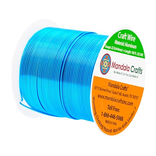 image for Mandala Crafts 22 Gauge Anodized Aluminum Craft Wire for Jewelry Makin