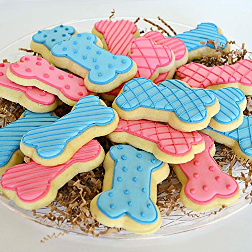 Fasaka Bone Cookie Cutters Set For Dog Treats, 3 Piece Dog Bone Biscuit Cutters Set With Red Environmental Pvc For Baking #TOP7