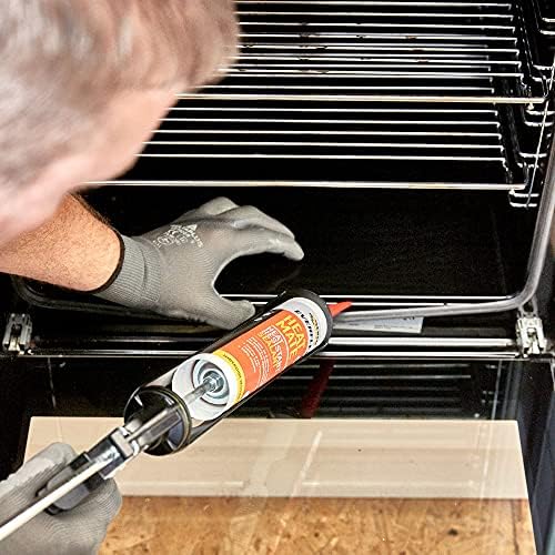 Everbuild Heat Mate High Performance Heat Resistant Silicone Sealant, Black, 295 ml