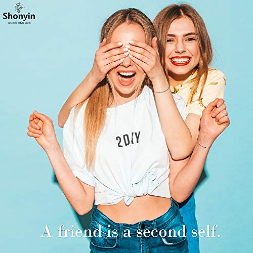 Shonyin Bff Bracelet Best Friends Morse Code Bracelets Set Friendship Jewelry Gift For 2 Sister Girl Women Men - Image 6