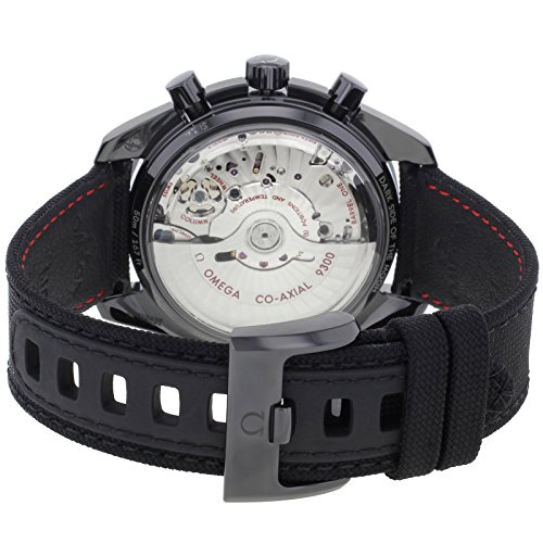 Omega Speedmaster Co-Axial Chronograph "Dark Side of the Moon" Black Dial Black Fabric Mens Watch 311924451010034