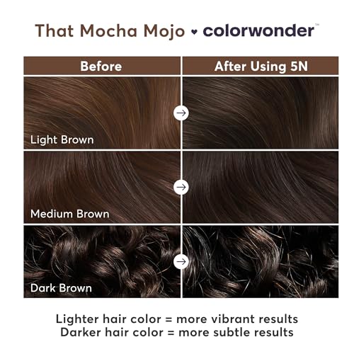 Image of Madison Reed ColorWonder Demi-Permanent Hair Color Kit - 5N Dark Brown (That Mocha Mojo) | Blends Up to 25% Gray, Lasts 25 Washes, Ammonia-Free