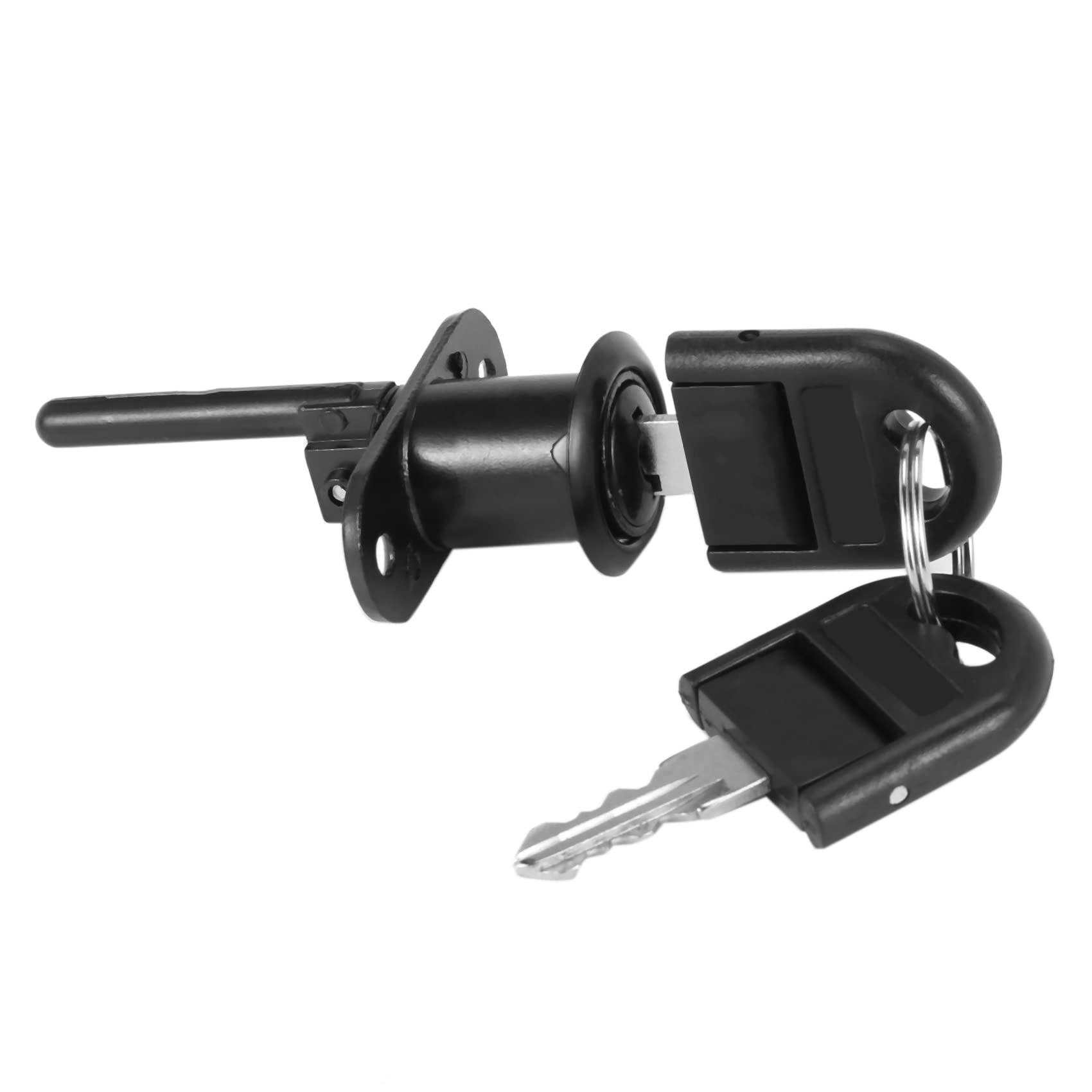 Jnchdghwa Black 3X Zinc Alloy Computer Desk Cabinet Mailbox Drawer Cupboard Locker Cam Lock With Keys,