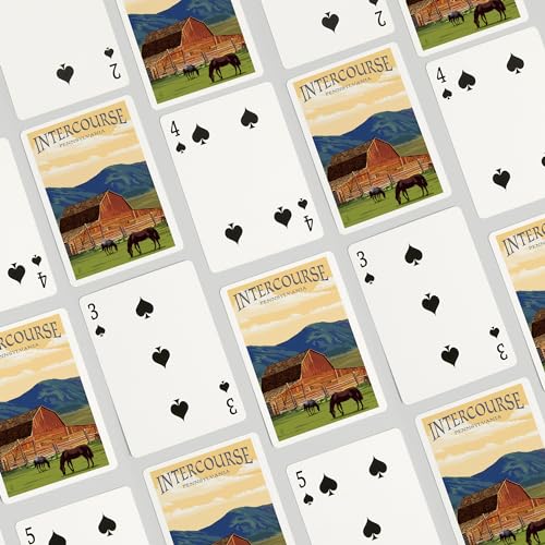 Naipes para adultos tamaño póker, 52 cartas miniatura 4