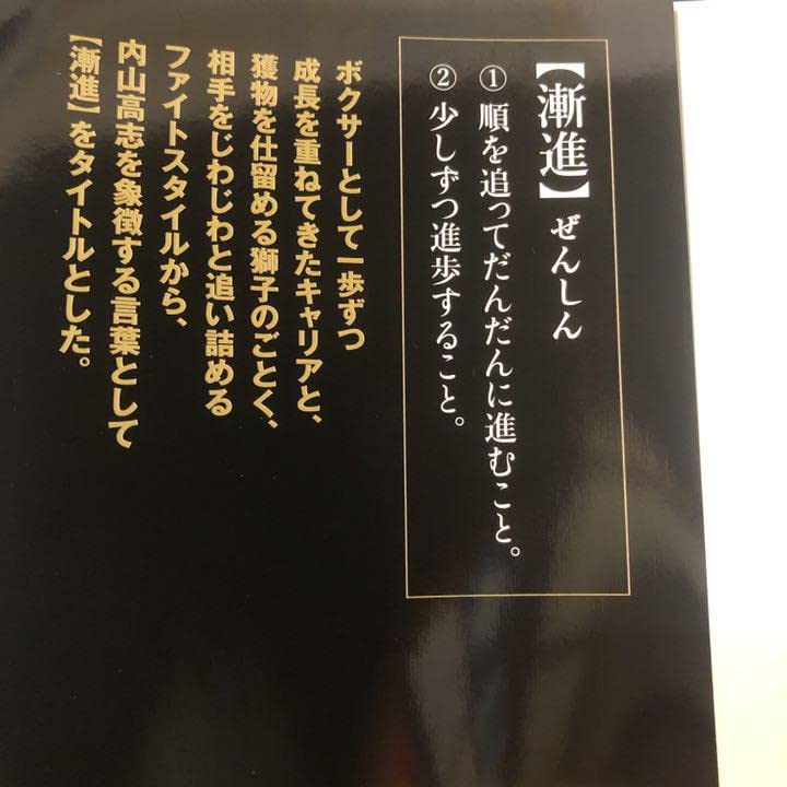 ♢内山高志 肉筆サイン ポスター Amazon.co.jp: 直筆サインあり！内山高志 写真集 漸進