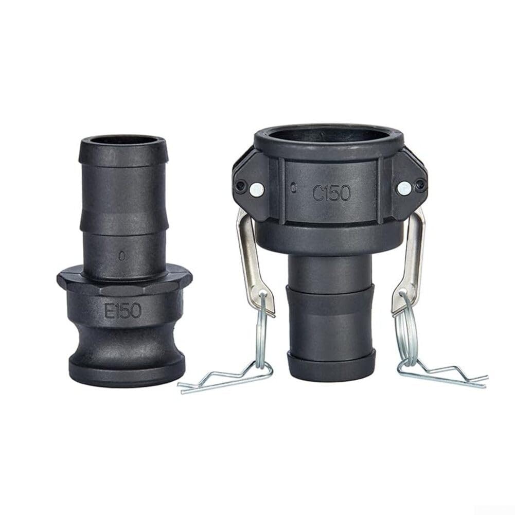 2 Stück 1-1/2 Camlock-Armaturen kombinieren Innengewinde C-Fitting und Schlauchende E-Fitting für Rohrleitungs-Setup