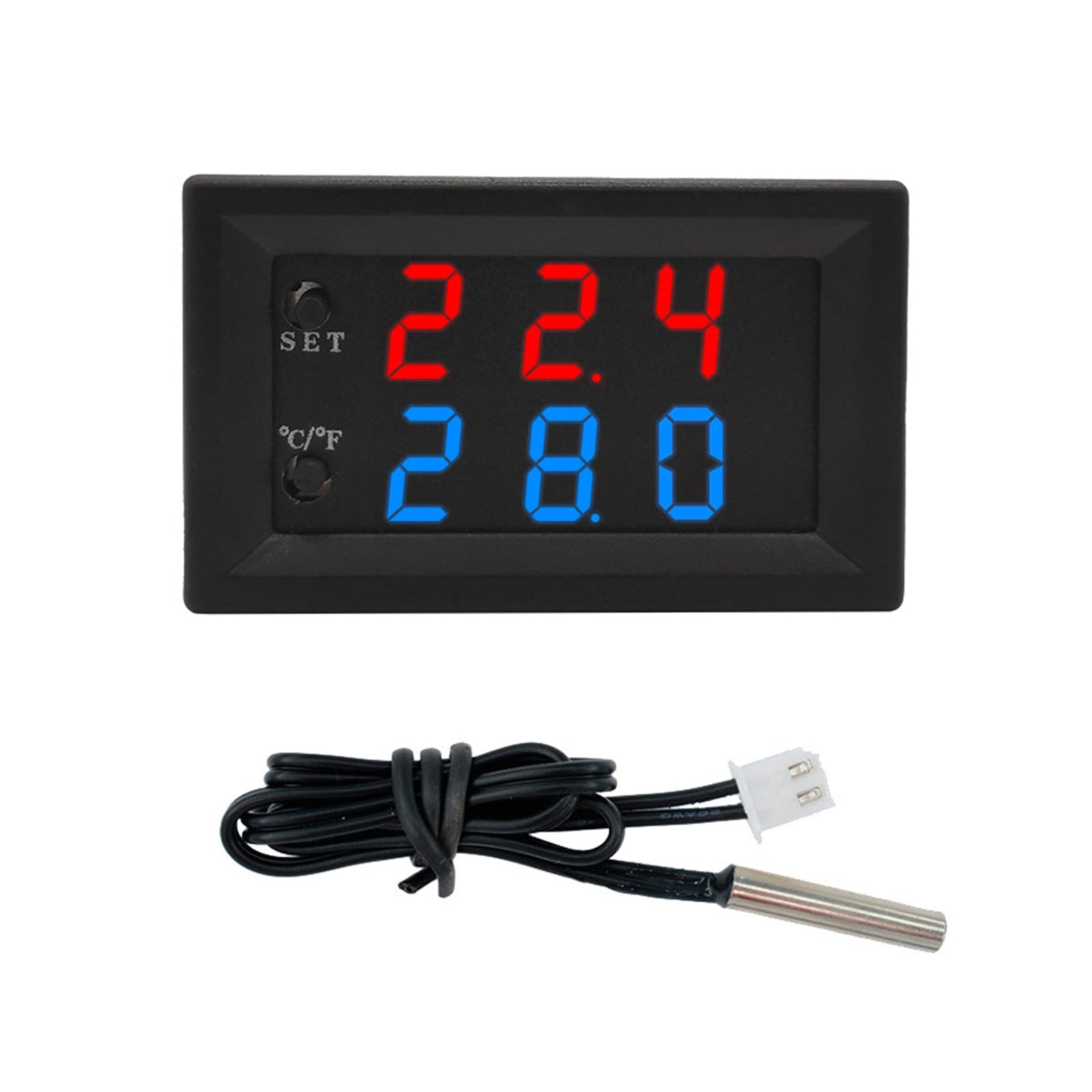 Temperature Controller Double Display Thermostat Unit Switches for Constant Control Applications High Accuracy Controller