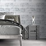 LOVADA Peel and Stick Wallpaper White Blue Wood Wall Paper - 17.5 x 200 Inch Self Adhesive Wallpaper