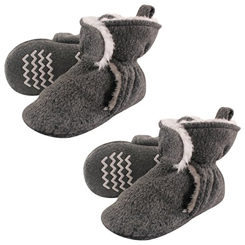Hudson Baby Cozy Warm Toddler Slipper Booties with Non Skid Bottom