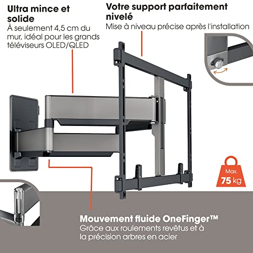 Vogel's Tvm 5855 Full-Motion Ultra Strong Tv Wall Mount For Large And Heavy Tvs Up To 100 Inches And 165 Lbs, Swivels Up To 180°, Max. Vesa 600X400, Universally Compatible #TOP2
