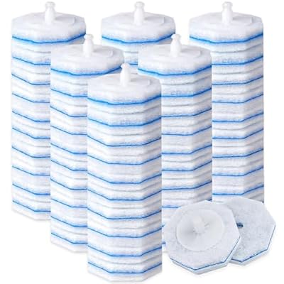 Disposable Toilet Wand Refills Compatible with Clorox Toilet Cleaning Scrubber, 60 Count Toilet Bowl Cleaner Brush Refill Pads