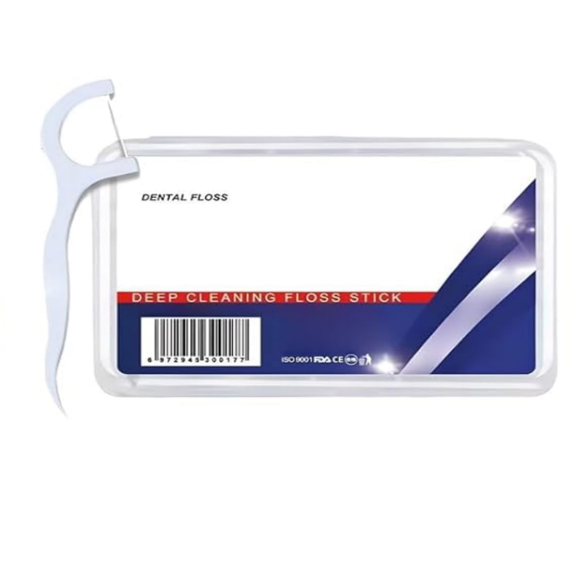 Portable Floss Dispenser Travel Floss Picks Case One-Touch Automatic Eject with Clear Cover Compact Case Can Holds 15-16