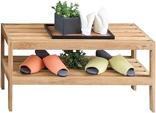 Organisateur Banquette à chaussures polyvalentes de chêne, porte-chaussures à double couche en bois Entrée de rangement d'entrée de ménage 82.5 * 32 * 40cm Gain de place (Size : 82.5 * 32 * 40CM)