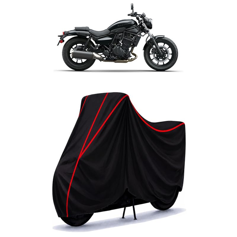 Image of Eliminator Water Resistant Bike Cover for All Motorcycles & Rain | Heavy Duty Taffeta Fabric | UV Protection, Dustproof, Scratchproof | All Weather Two Wheeler Body Cover with Elastic Bottom