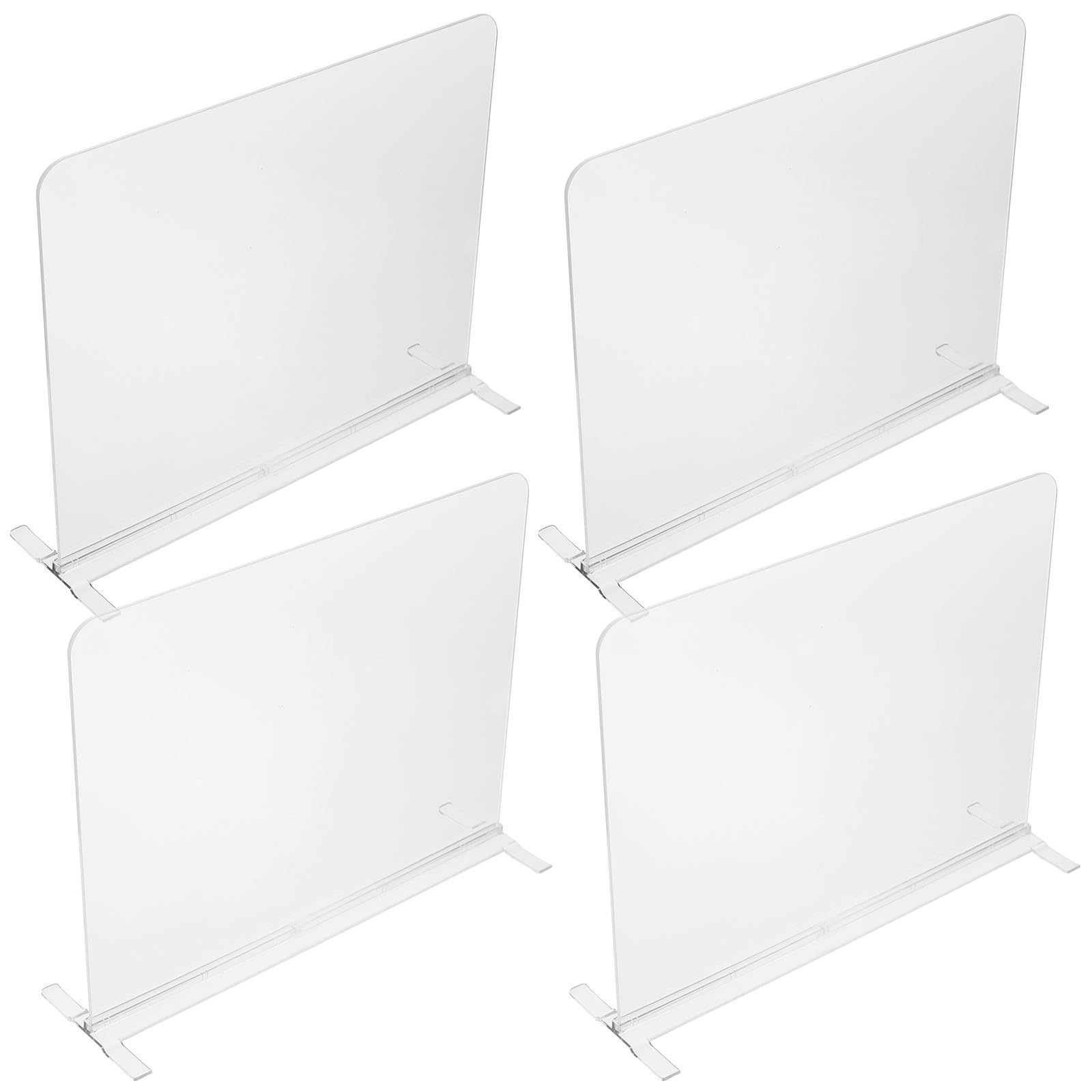 Healeved Divisores Acrílicos para Armarios y Estantes 4 Piezas Organizador de Bolsos y Carteras Material Acrílico Simple para Supermercados y Tiendas