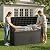 ROJIK 120 Gallon Waterproof Outdoor Deck Storage Box, Lockable Resin Patio Storage Bin with Lid for Garden Tools, Patio Cushions & Outdoor Accessories(Black)