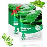 YP 6 Pack Aloe Vera Hydrating Collagen Face mask Skincare & Mascarillas para la cara Facial Mask for Dry, Oily, Sensitive & Tired Skin 0.88 OZ