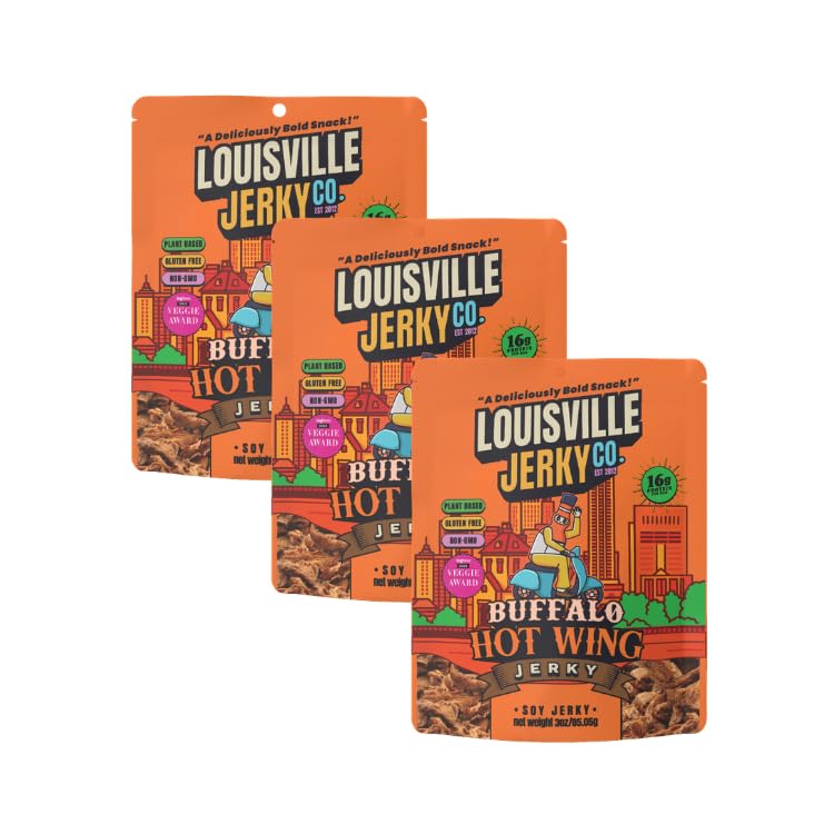 Louisville Vegan Jerky Buffalo Hot Wing