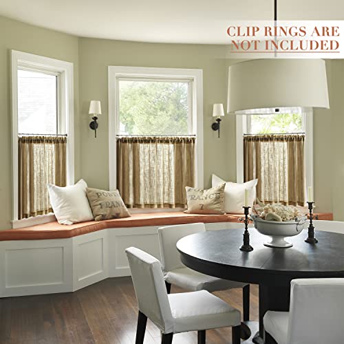 XTMYI-Country-Kitchen-Curtains-Burlap-Linen-Woven-Textured-Cabin-Bathroom-Farmhouse-Decor-Cafe-Curtain-Tiers-Short-Rustic-Curtains-for-Small-WindowCamal36-Inch-Length XTMYI Country Kitchen Curtains Burlap Linen Woven Textured Cabin Bathroom Farmhouse Decor Cafe Curtain Tiers Short Rustic Curtains for Small WindowCamal36 Inch Length