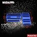 NYZAUTO Anti-Slip Performance Foot Pedal Pads kit Compatible with Honda Accord Elysion Odyssey Civic CRV Jade,Auto No Drilling Aluminum Brake and Gas Accelerator Pedal Covers (Model B-Blue)