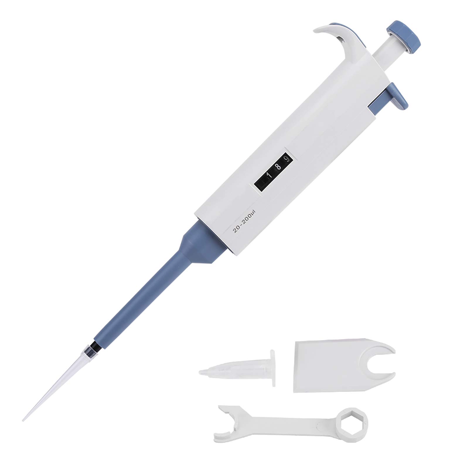 Akozon Single Channel Pipette Variable Volume Pipettor Manual Adjustable Micropipette Pipettes