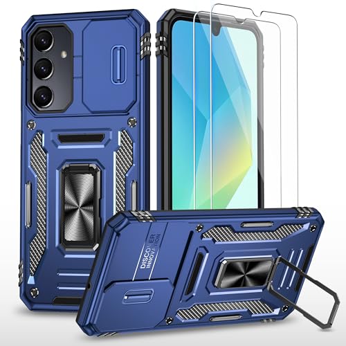 Coque Samsung A05S avec protège-caméra coulissant et 2 verres trempés