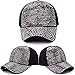Gudessly Women Men Studded Rhinestone Crystals Adjustable Baseball Cap Plain Sparkle Bling Denim Sun Hat