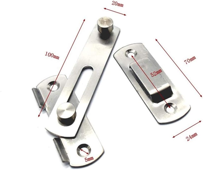 Latch Dead Bolts Hasp Lock for Sliding Door Balcony Window Cabinet Women Dress Fitting Room Bathroom Barn