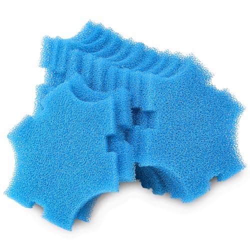 LTWHOME Remplacement Bleu Grossier Mousseux Filtration Convient pour Oase SwimSkim 25 Flottant Etang Ecumoire (Paquet de 12)