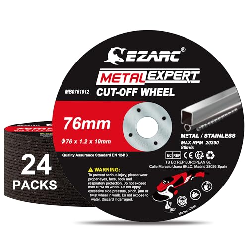 EZARC Discos de Corte Metal, 25 Piezas 115mm x 1.2mm x 22mm