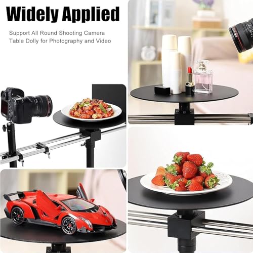 Image of Photography Turntable, 360 Photo Booth Video Equipment, Panoramic Photography Platform, Spinning Camera Slider for Product Photography, Commercial Video (Electric)
