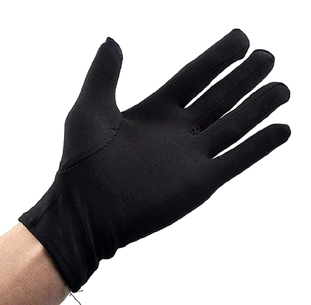 KarneLux Gants Enfant Blancs – 1 Paire En Coton Pour Costume De Magicien, Policier, Souris, Carnaval, Théâtre – Taille Enfant