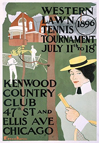 Western Lawn Tennis Tournament Vintage Poster