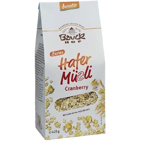 Bauckhof Hafermüsli Cranberry Demeter, 4er Pack Cover