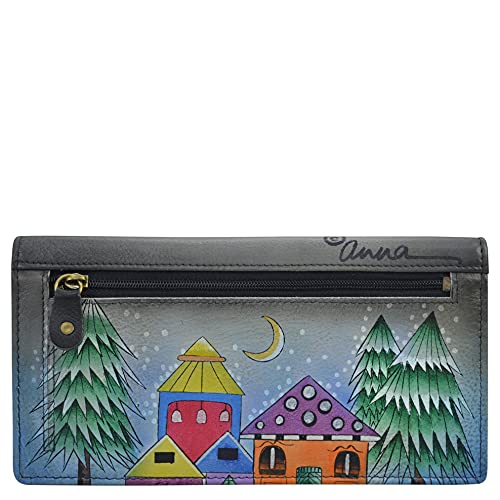 Anna by Anuschka Women's Hand-Painted Genuine Leather Clutch Wallet2
