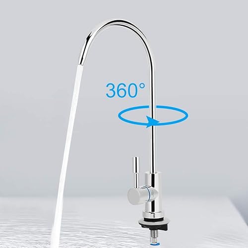 Miniatura 4 de Grifo de agua, Mini cuello de cisne filtro de agua potable grifo de ósmosis inversa purificador de filtración de agua potable grifo
