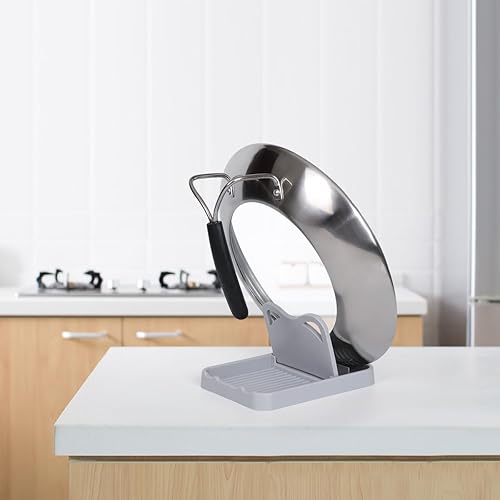 Miniatura 7 de ALXBSONE Soporte para utensilios de plástico para cucharas, sin BPA, soporte para cuchara de cocina para gatos, para cucharas, tapas de olla,