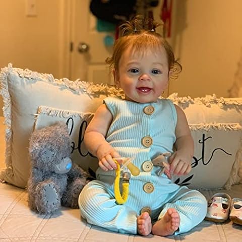 iCradle Reborn Dolls 24 Inch Reborn Baby Dolls Girls Lifelike Silicone Reborn Baby Newborn Doll Real Life Reborn Toddler Girl Realistic 60cm Handmade Toy Gift Set for Kids Birthday Xmas Cover